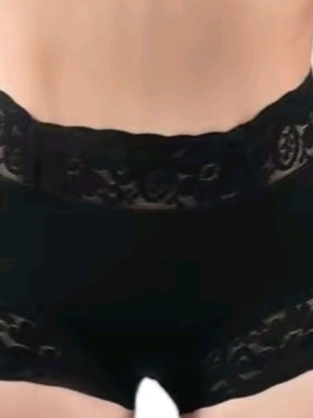 Faja Colombian. Lace-Trim High-Waist Briefs for Women - Black. Only Black Color